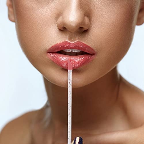 300 Count Disposable Lip Brushes - Pink Crystal Lipstick Applicator Wands, Nylon Bristles, Bulk Pack - görsel 10