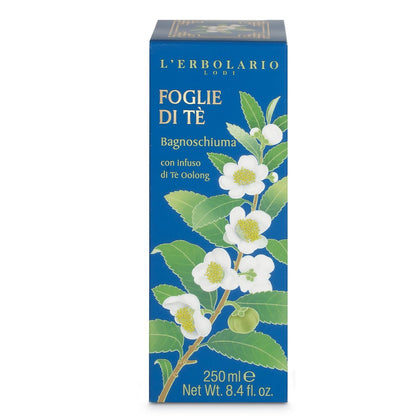 L'Erbolario Tea Leaves Face and Hand Cleansing Gel - Oolong Tea Infusion, Floral Scent, 8.5 oz