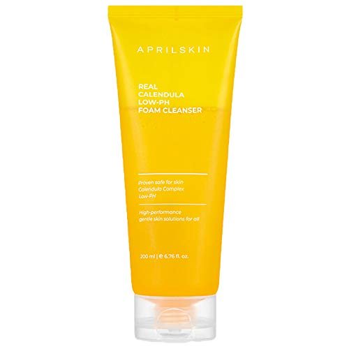 APRILSKIN Calendula Low pH Gel Cleanser – Gentle Deep Clean for Dry, Sensitive, Acne-Prone Skin | Vegan & Cruelty Free | 6.76 oz Avelisse