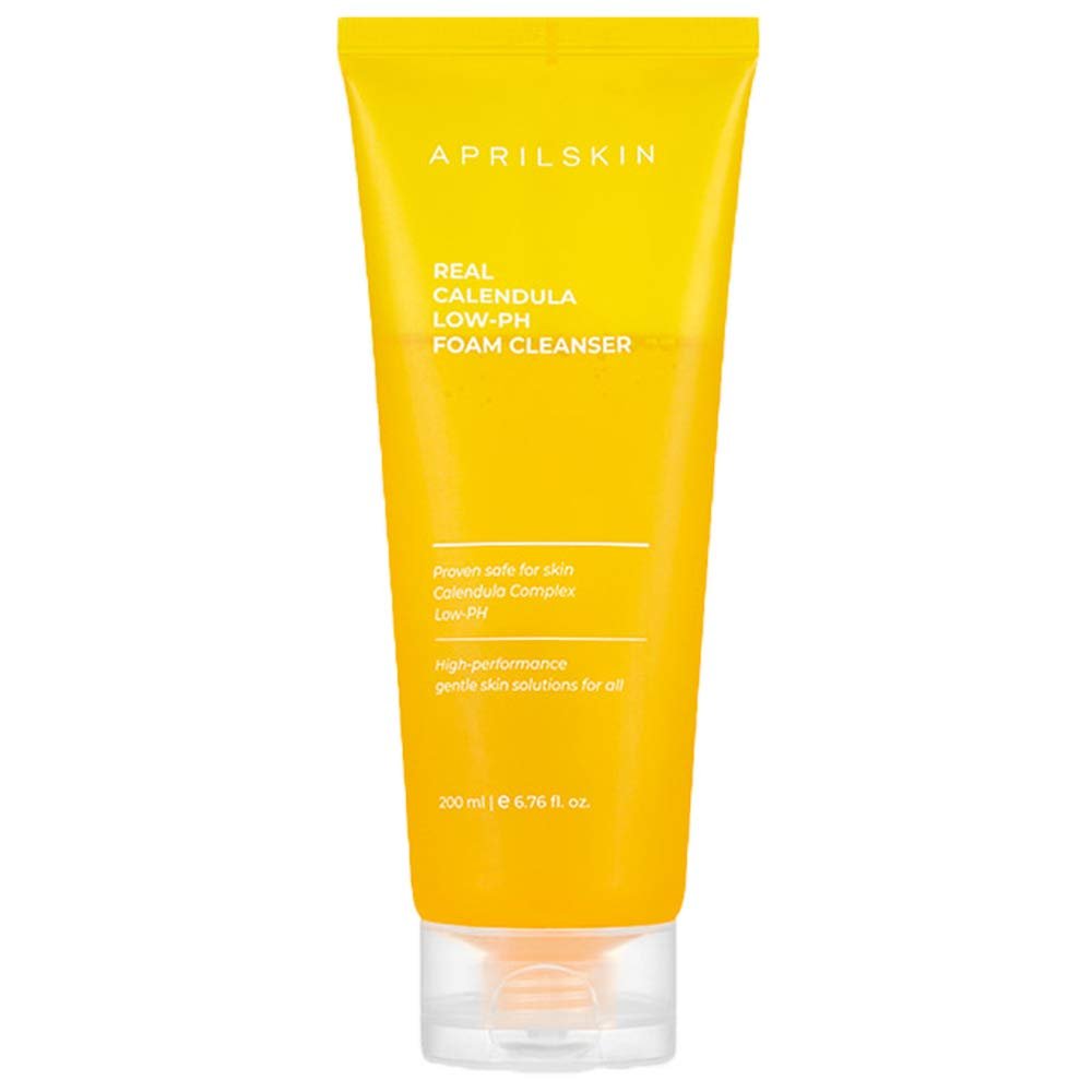 APRILSKIN Calendula Low pH Gel Cleanser – Gentle Deep Clean for Dry, Sensitive, Acne-Prone Skin | Vegan & Cruelty Free | 6.76 oz Avelisse