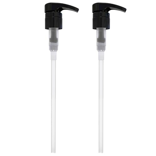 BRIGHTFROM Universal Dispensing Pump for Shampoo & Conditioner - 1 L (33.8 OZ) - Fits Most Bottles 12oz to 33.8oz with 28/410 Neck Size, Black (Pack of 2) - görsel 2