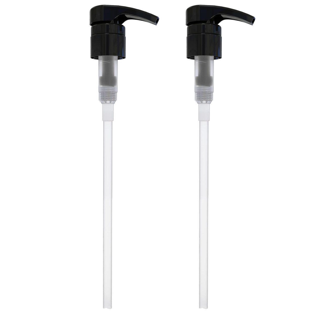 BRIGHTFROM Universal Dispensing Pump for Shampoo & Conditioner - 1 L (33.8 OZ) - Fits Most Bottles 12oz to 33.8oz with 28/410 Neck Size, Black (Pack of 2) - görsel 1
