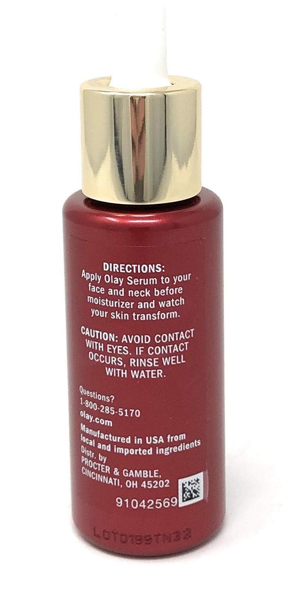 Olay Niacinamide Serum MAX Wrinkle Reducing, Fragrance-Free, 1.3 oz (40 mL) Avelisse