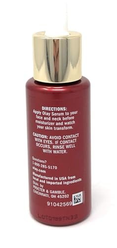 Olay Niacinamide Serum MAX Wrinkle Reducing, Fragrance-Free, 1.3 oz (40 mL) Avelisse