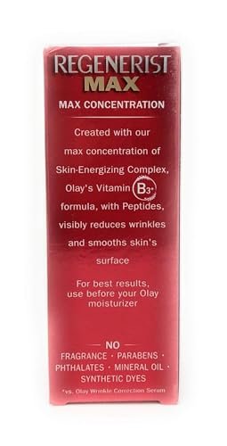 Olay Niacinamide Serum MAX Wrinkle Reducing, Fragrance-Free, 1.3 oz (40 mL) Avelisse