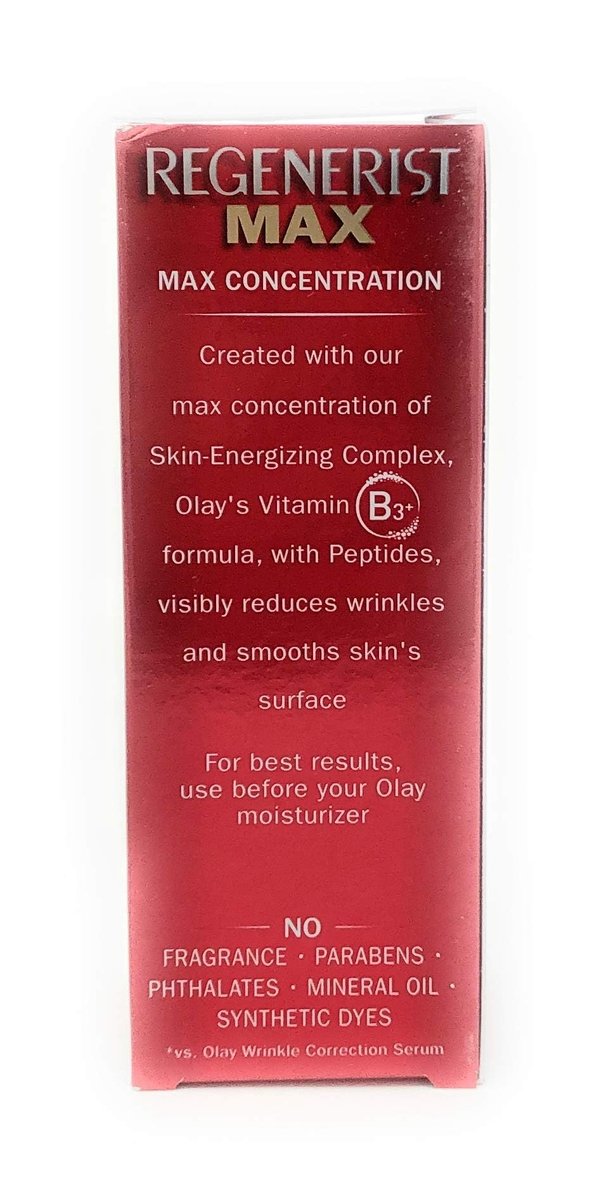 Olay Niacinamide Serum MAX Wrinkle Reducing, Fragrance-Free, 1.3 oz (40 mL) Avelisse