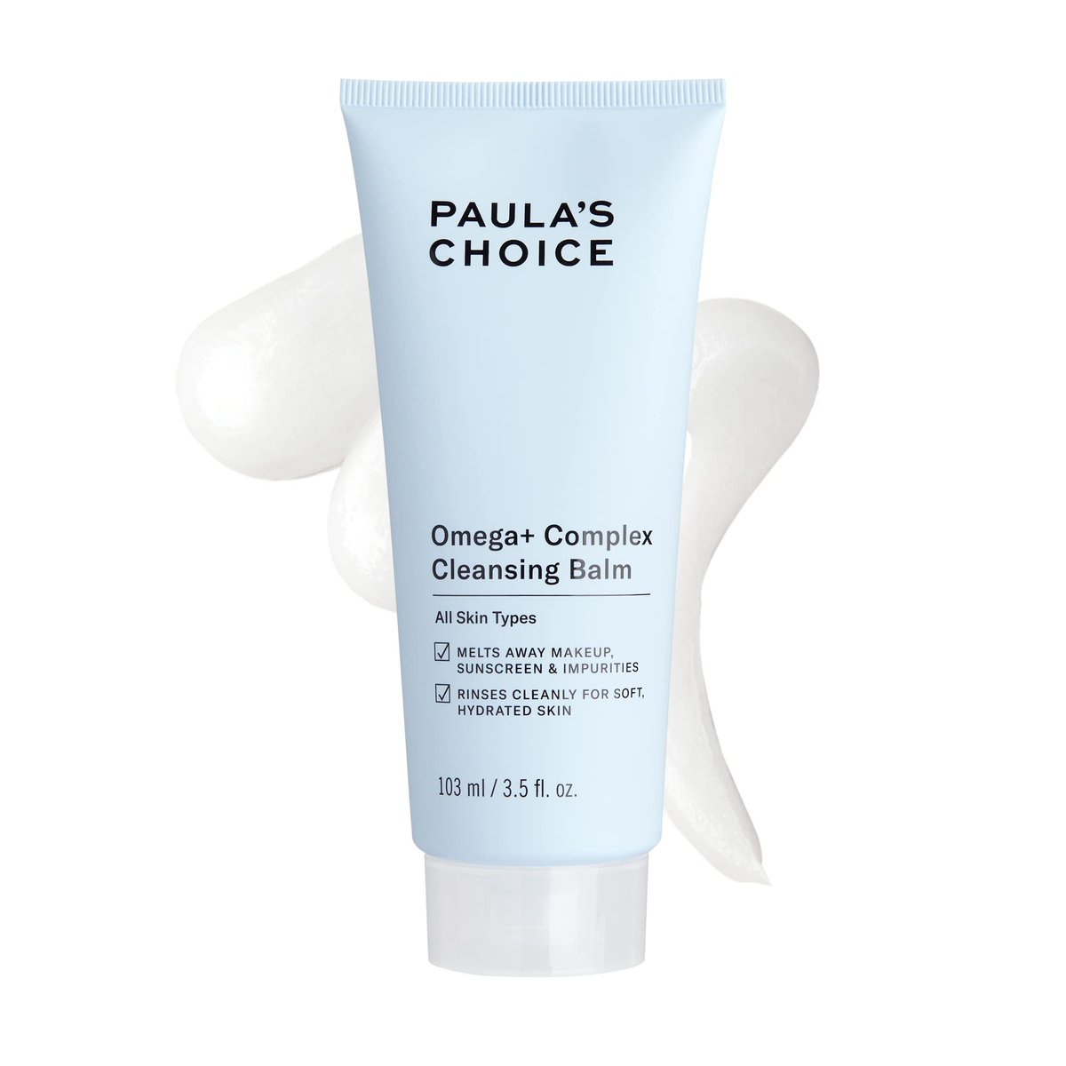 Paula's Choice Omega Complex Face Cleansing Balm – Gentle Daily Makeup Remover for Dry & Sensitive Skin, Mineral Oil-Free & Fragrance-Free, 3.5 Fl Oz Avelisse