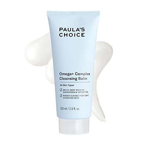 Paula's Choice Omega Complex Face Cleansing Balm – Gentle Daily Makeup Remover for Dry & Sensitive Skin, Mineral Oil-Free & Fragrance-Free, 3.5 Fl Oz Avelisse