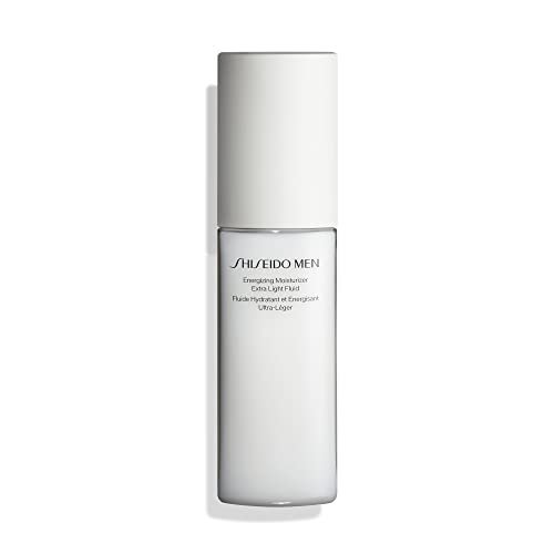 Shiseido Men Energizing Moisturizer Extra Light Fluid - 100 mL | Anti-Aging & Hydrating Face Moisturizer for Men Avelisse