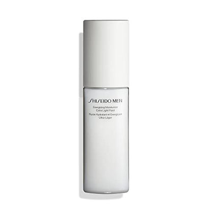 Shiseido Men Energizing Moisturizer Extra Light Fluid - 100 mL | Anti-Aging & Hydrating Face Moisturizer for Men Avelisse