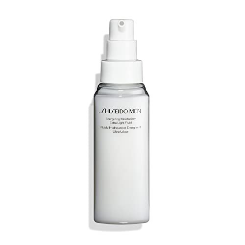 Shiseido Men Energizing Moisturizer Extra Light Fluid - 100 mL | Anti-Aging & Hydrating Face Moisturizer for Men Avelisse