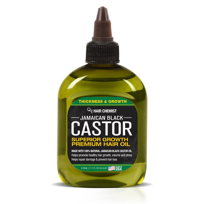 Hair Chemist Superior Growth Jamaican Black Castor Hair Oil - 7 oz for Thicker, Stronger Hair