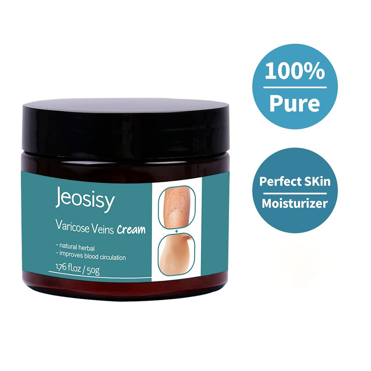 Jeosisy Varicose Vein Cream - Soothing Leg Cream for Varicose & Spider Veins, 1.76 Fl Oz - görsel 13