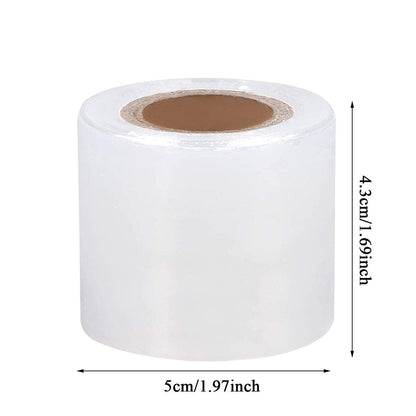 Clear Disposable Eyebrow Tattoo Plastic Wrap - 2 Pack Microblading Saran Barrier Film for Permanent Makeup, Lips, and Tattoo Aftercare