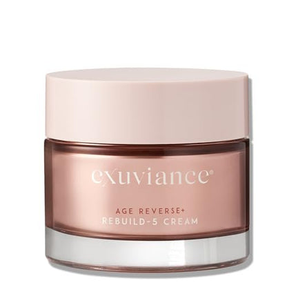 EXUVIANCE AGE REVERSE+ Rebuild-5 Antiaging Moisturizer Cream with Shea Butter, Glycerin, Vitamin E, Peony Botanical, PHA, Aminofil, and MicroDiPeptide229, 1.7 oz Avelisse