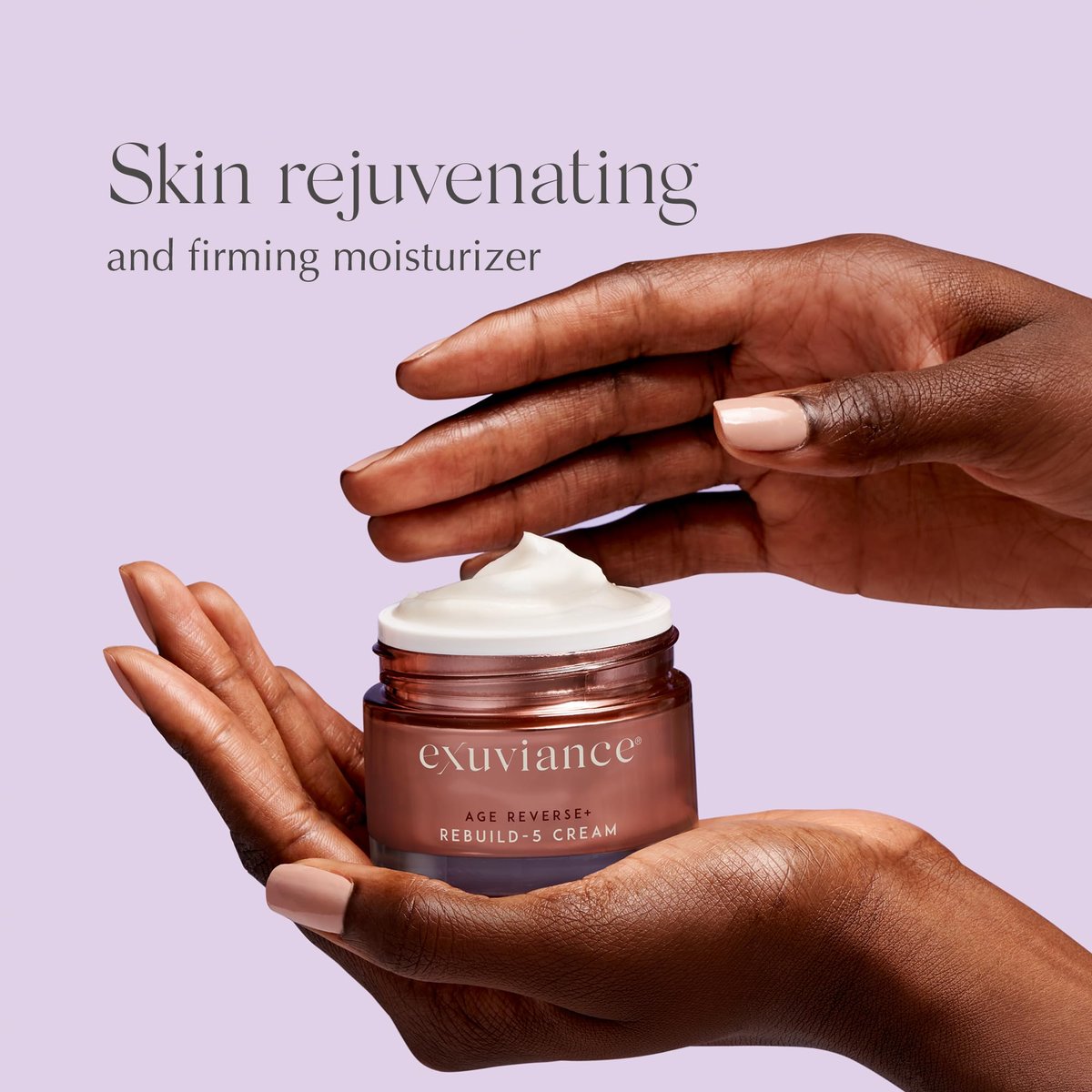 EXUVIANCE AGE REVERSE+ Rebuild-5 Antiaging Moisturizer Cream with Shea Butter, Glycerin, Vitamin E, Peony Botanical, PHA, Aminofil, and MicroDiPeptide229, 1.7 oz Avelisse