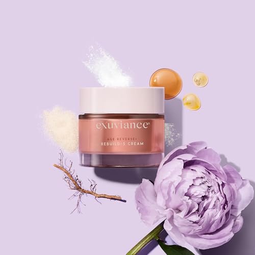 EXUVIANCE AGE REVERSE+ Rebuild-5 Antiaging Moisturizer Cream with Shea Butter, Glycerin, Vitamin E, Peony Botanical, PHA, Aminofil, and MicroDiPeptide229, 1.7 oz Avelisse