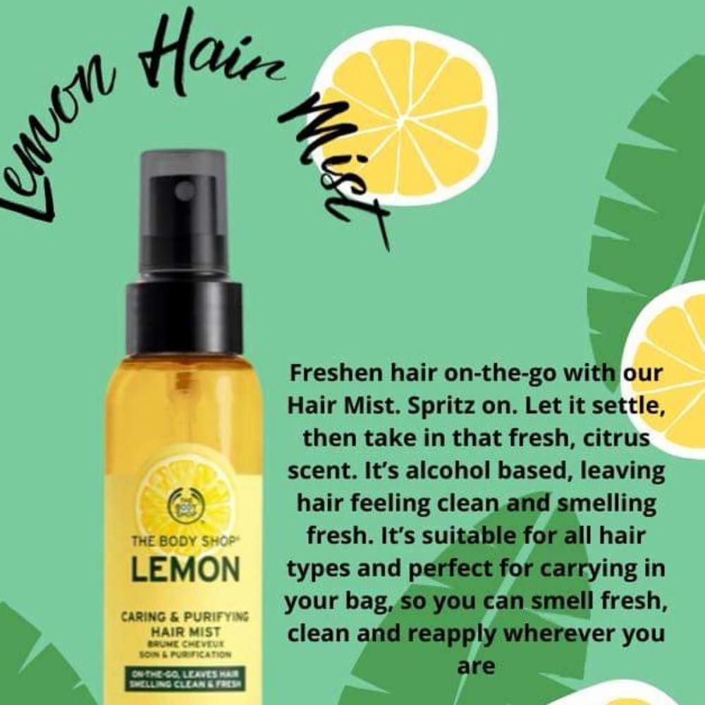 The Body Shop Lemon Caring & Purifying Hair Mist 3.3 fl oz Avelisse