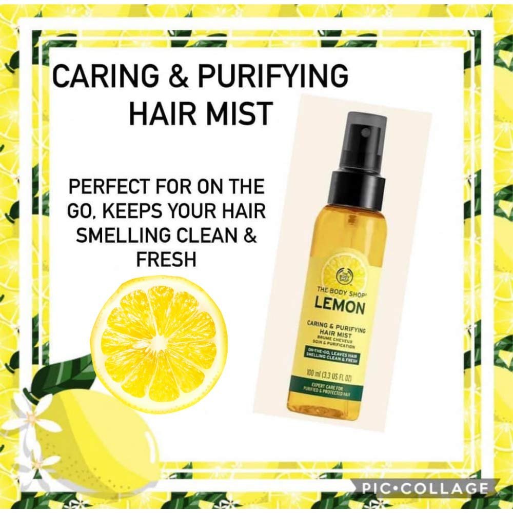 The Body Shop Lemon Caring & Purifying Hair Mist 3.3 fl oz Avelisse
