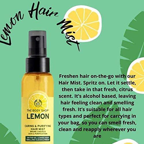 The Body Shop Lemon Caring & Purifying Hair Mist 3.3 fl oz Avelisse