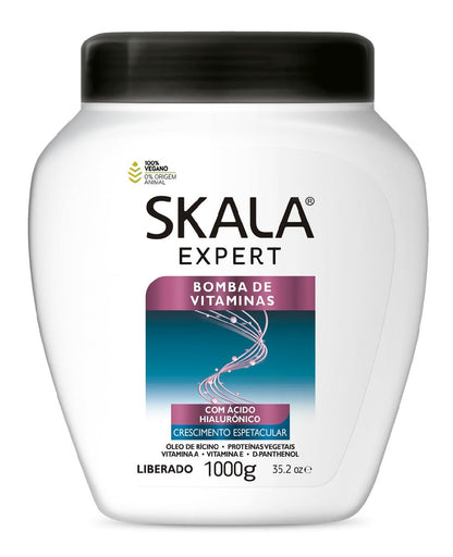 SKALA Expert Bomba de Vitaminas SOS Fortalecimento dos Fios - Brazilian Hair Vitamin Treatment, 35.2 oz