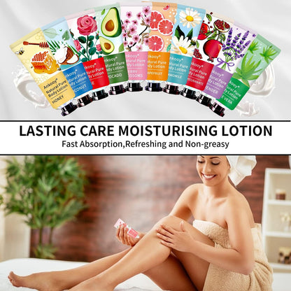 36 Pack Body Lotion for Women Dry Skin - Natural Travel Size Lotion with Shea Butter, Easter Basket Stuffers, Mothers Day Gifts for Mom, Teacher Appreciation Gifts, Nurse Week Gifts for Women, Coworkers Avelisse