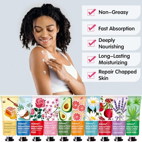 36 Pack Body Lotion for Women Dry Skin - Natural Travel Size Lotion with Shea Butter, Easter Basket Stuffers, Mothers Day Gifts for Mom, Teacher Appreciation Gifts, Nurse Week Gifts for Women, Coworkers Avelisse