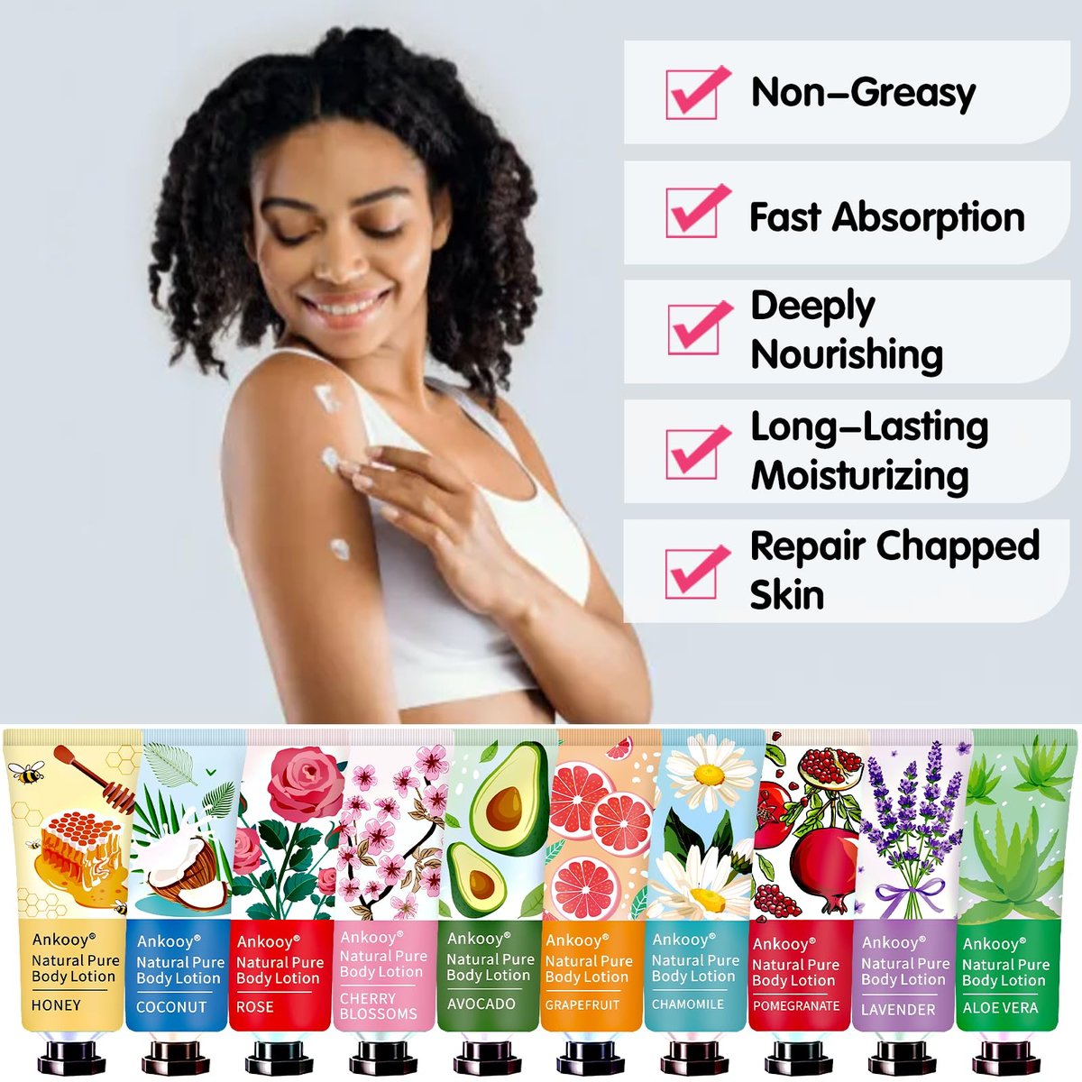 36 Pack Body Lotion for Women Dry Skin - Natural Travel Size Lotion with Shea Butter, Easter Basket Stuffers, Mothers Day Gifts for Mom, Teacher Appreciation Gifts, Nurse Week Gifts for Women, Coworkers Avelisse