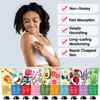 36 Pack Body Lotion for Women Dry Skin - Natural Travel Size Lotion with Shea Butter, Easter Basket Stuffers, Mothers Day Gifts for Mom, Teacher Appreciation Gifts, Nurse Week Gifts for Women, Coworkers Avelisse