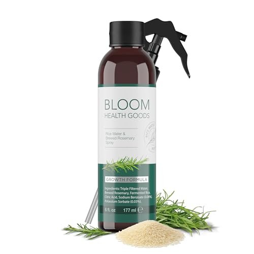 Rosemary & Fermented Rice Water Hair Growth Spray – Whole Plant Natural Ingredients for Strong, Healthy Hair (6 oz) - görsel 1