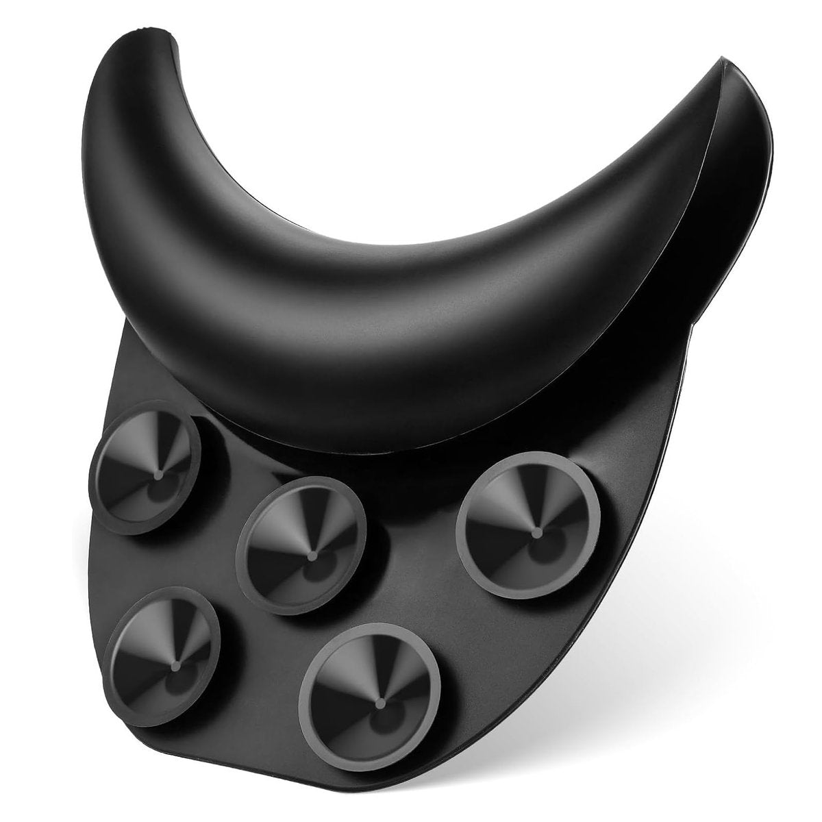 Curved Silicone Shampoo Bowl Neck Rest with Suction Cup - Ergonomic Hair Washing Pillow for Salon Sinks & Bathtubs - görsel 1