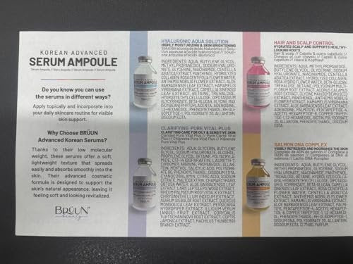 BRÜUN HY - Control Hyaluronic Aqua Solution Ampoule - Korean Face Serum Booster, 1.18 fl.oz Avelisse