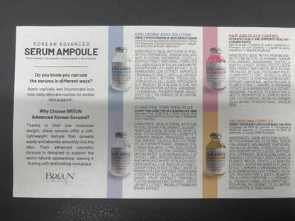 BRÜUN HY - Control Hyaluronic Aqua Solution Ampoule - Korean Face Serum Booster, 1.18 fl.oz Avelisse