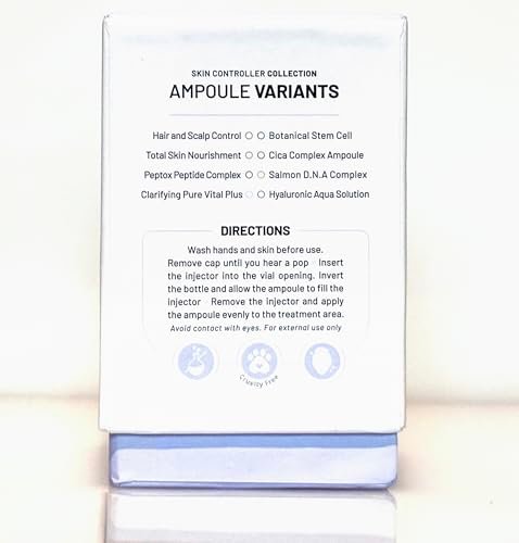 BRÜUN SD - Control Salmon DNA Ampoule - Micro Needling Korean Serum Booster for Face and Body - Use with or without Derma Pen Microneedling Skin Care Serum, 1.18 fl.oz Avelisse