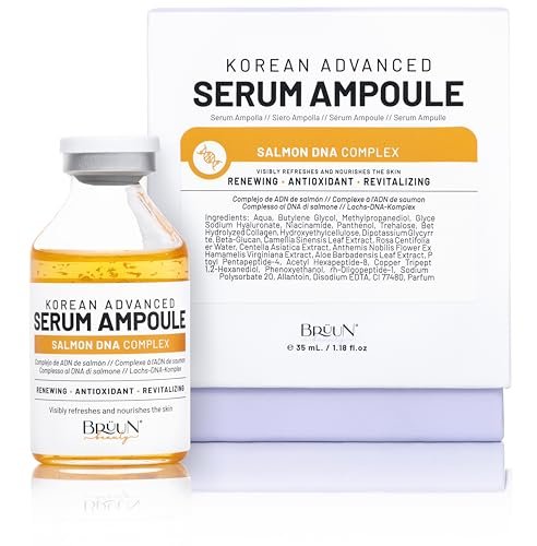 BRÜUN SD - Control Salmon DNA Ampoule - Micro Needling Korean Serum Booster for Face and Body - Use with or without Derma Pen Microneedling Skin Care Serum, 1.18 fl.oz Avelisse