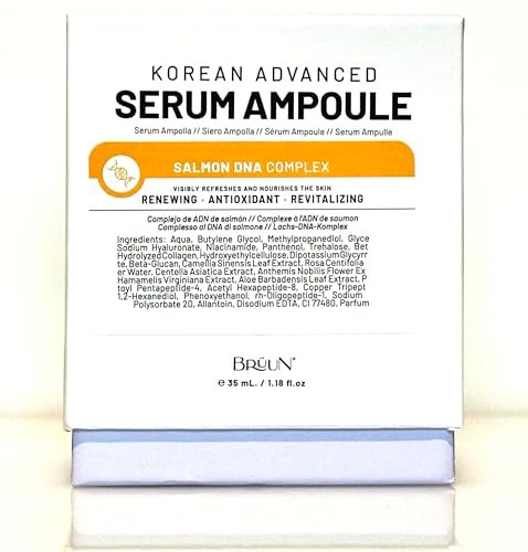 BRÜUN SD - Control Salmon DNA Ampoule - Micro Needling Korean Serum Booster for Face and Body - Use with or without Derma Pen Microneedling Skin Care Serum, 1.18 fl.oz Avelisse