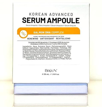 BRÜUN SD - Control Salmon DNA Ampoule - Micro Needling Korean Serum Booster for Face and Body - Use with or without Derma Pen Microneedling Skin Care Serum, 1.18 fl.oz Avelisse