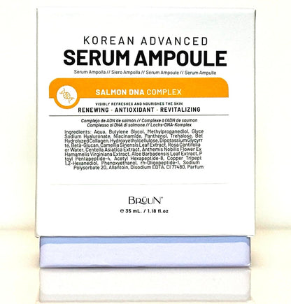 BRÜUN SD - Control Salmon DNA Ampoule - Micro Needling Korean Serum Booster for Face and Body - Use with or without Derma Pen Microneedling Skin Care Serum, 1.18 fl.oz Avelisse