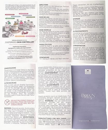 BRÜUN SC - Control Botanical Stem Cell Ampoule - Korean Serum Booster for Face and Body Skin Care, 1.18 fl.oz Avelisse