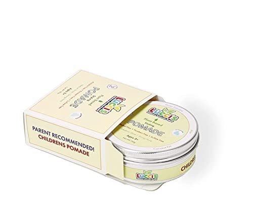 LUCCI'S CHILDRENS GROOMING SUPPLY Baby Hair Gel – 5oz Plant-Based Styling Hair Pomade for Infants – No Parabens or Sulphates – Medium Shine and Strong Hold Hair Paste for Kids Avelisse