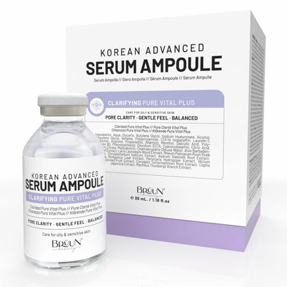 BRÜUN AC-Control Clear and Pure Vita Plus Ampoule - Micro Needling Booster for Face and Body, Korean Skin Care Serum with Derma Pen or Alone, 1.18 oz Avelisse