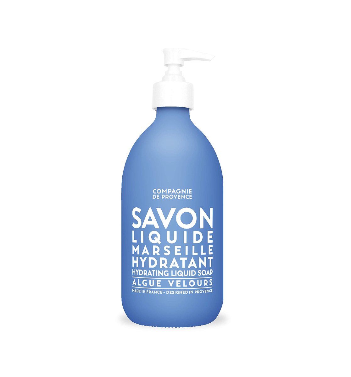 La Compagnie de Provence Savon de Marseille Extra Pure Liquid Soap - Velvet Seaweed - 16.7 Fl Oz Glass Pump Bottle - görsel 1