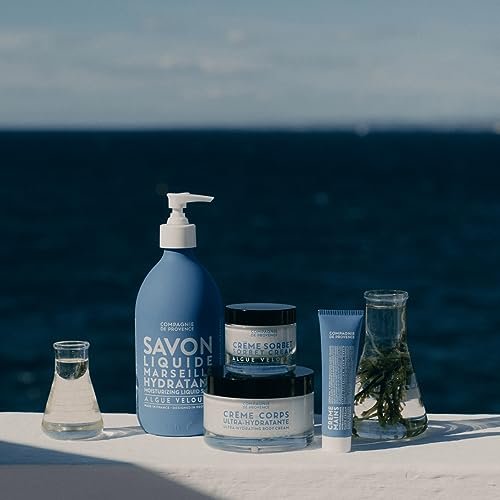 La Compagnie de Provence Savon de Marseille Extra Pure Liquid Soap - Velvet Seaweed - 16.7 Fl Oz Glass Pump Bottle - görsel 12