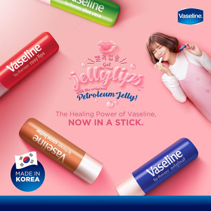 Vaseline Lip Therapy Aloe Care Twin Pack – Soothing Lip Balm for Dry, Chapped Lips