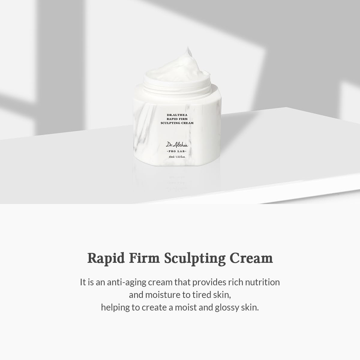 Dr.Althea Rapid Firm Sculpting Cream – Vegan Korean Repair Cream for Wrinkles, Radiance & Glass Skin (1.7 fl oz) Avelisse