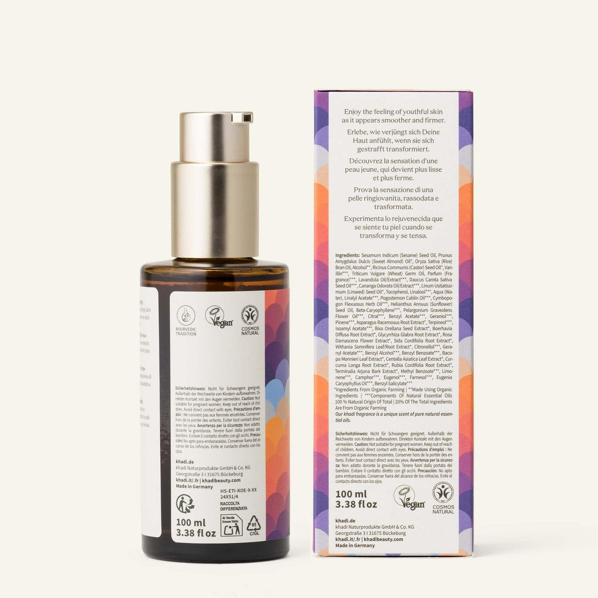 KHADI SHATAVARI EVERYOUNG Ayurvedic Elixir Skin & Soul Oil - Age Defying, Tightens & Revitalizes - 100% Plant-Based, Natural & Vegan - 3.38 fl oz - görsel 5