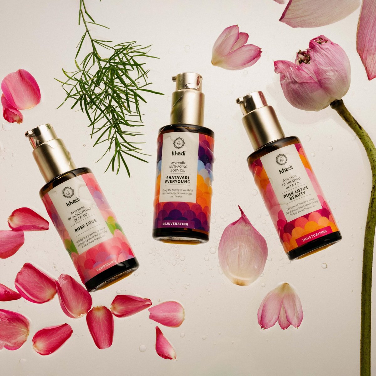 KHADI ROSE LOVE Ayurvedic Regenerating Body Oil - Luxurious Plant-Based Natural Beauty Oil, 3.38 fl oz - görsel 15