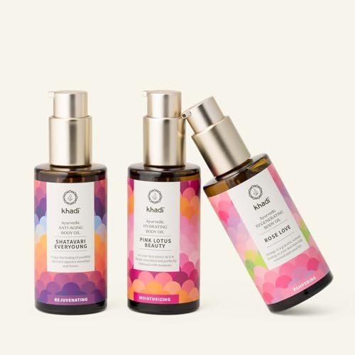 Khadi PINK LOTUS BEAUTY Ayurvedic Hydrating Body Oil – Balancing & Moisturizing Sensual Oil – 100% Plant-Based & Natural – 3.38 fl oz - görsel 9