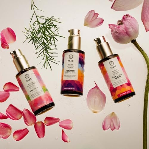 Khadi PINK LOTUS BEAUTY Ayurvedic Hydrating Body Oil – Balancing & Moisturizing Sensual Oil – 100% Plant-Based & Natural – 3.38 fl oz - görsel 11