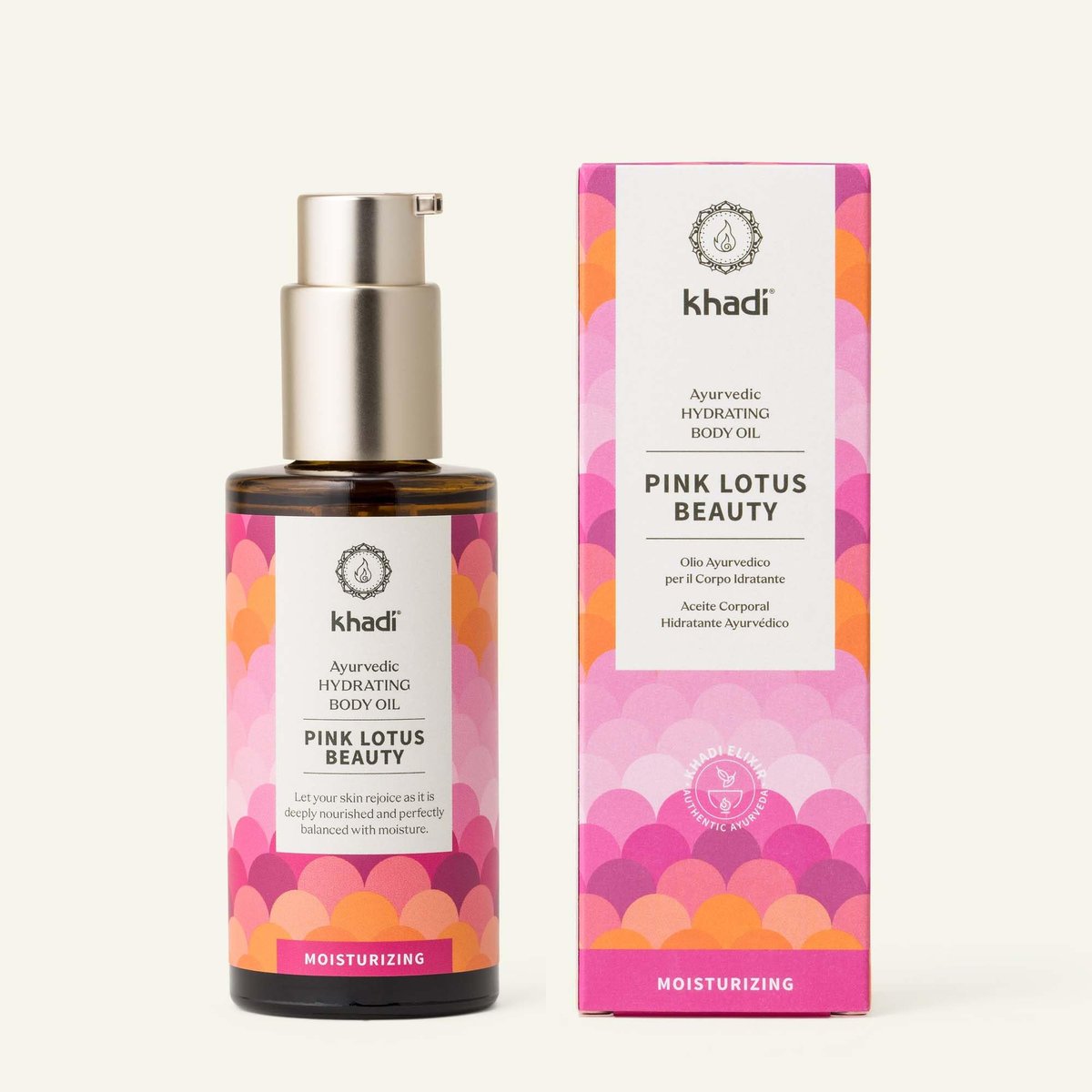 Khadi PINK LOTUS BEAUTY Ayurvedic Hydrating Body Oil – Balancing & Moisturizing Sensual Oil – 100% Plant-Based & Natural – 3.38 fl oz - görsel 4